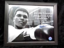 Autographed Legends Framed Signed Pictures with COA-Muhammad Ali