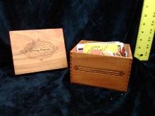Collector Guitar Pics, Patches with Decor Wooden Box