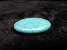 Polished Turquoise Stone-drilled for necklace