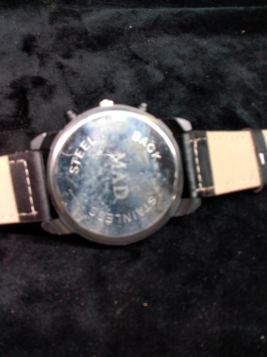 Designer Large Face Watch-Mad Orange Dial