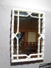 Faux Bamboo Mirror