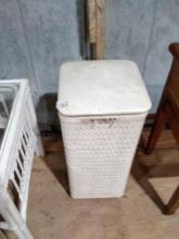 Warehouse-Vintage Wicker Laundry Hamper