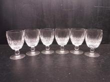 Collection 6 Waterford Crystal Colleen Claret Wine Glasses