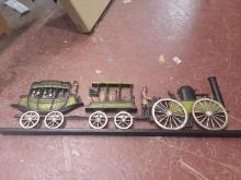 BL-MCM Stagecoach Steam Engine Wall Decor