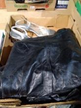 BL-Leather Jacket and Pierre Dumas Size 9 Shoes-NEW