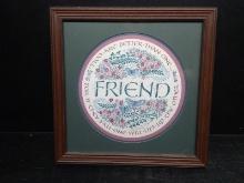 Framed and Matted Inspirational Print-Friend