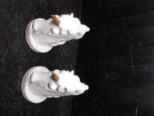Pair Ceramic Weighted Unicorn Bookends