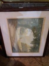 Framed Print-The Lonely Road Signed