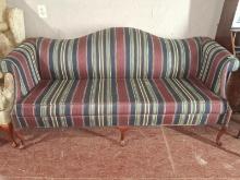 Contemporary Queen Anne Humpback Sofa