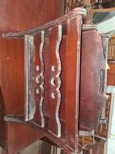 Antique Mahogany Magazine Rack