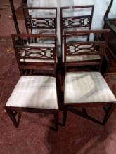 (4) Mahogany Dining Chairs (x4)