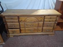Contemporary Pine Triple Dresser