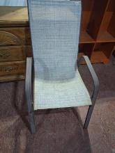 Aluminum and Canvas Patio Chair