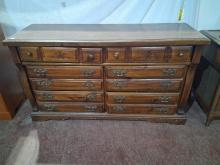 MCM Style Pine Double Dresser