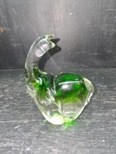 Studio Art Glass Elephant Paperweight