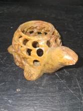 Karigari Handcrafted Marble Tortoise Candle Holder