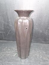 Black Ribbed Lamp Base/Candlestick