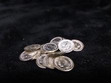(20) Micro Mini Novelty Silver Tone Morgan Coins