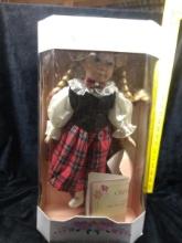Porcelain Doll-Exclusive Collectible Memories -Plaid Skirt