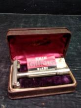 Vintage Gillette Shaving Razor and Case