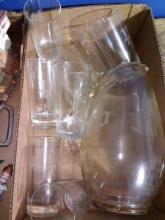 BL-Pitcher and Glass Set Monogram "P"
