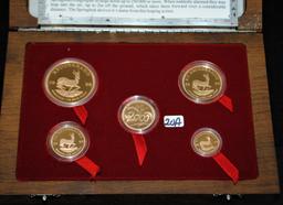 2000 MILLENNIUM LTD ED. PROOF GOLD KRUGERRAND SET