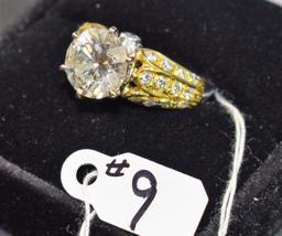 CHOICE LADIES 3.17CT DIAMOND 18K/PLATINUM RING