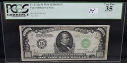 RARE $1000.00 FEDERAL RESERVE NOTE PCGS VF35