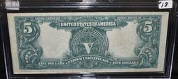 RARE "ONE PAPA" $5 SILVER CERTIFICATE SERIES 1899