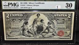EXTREMELY RARE "$2 EDUCATIONAL NOTE" SERIES 1896