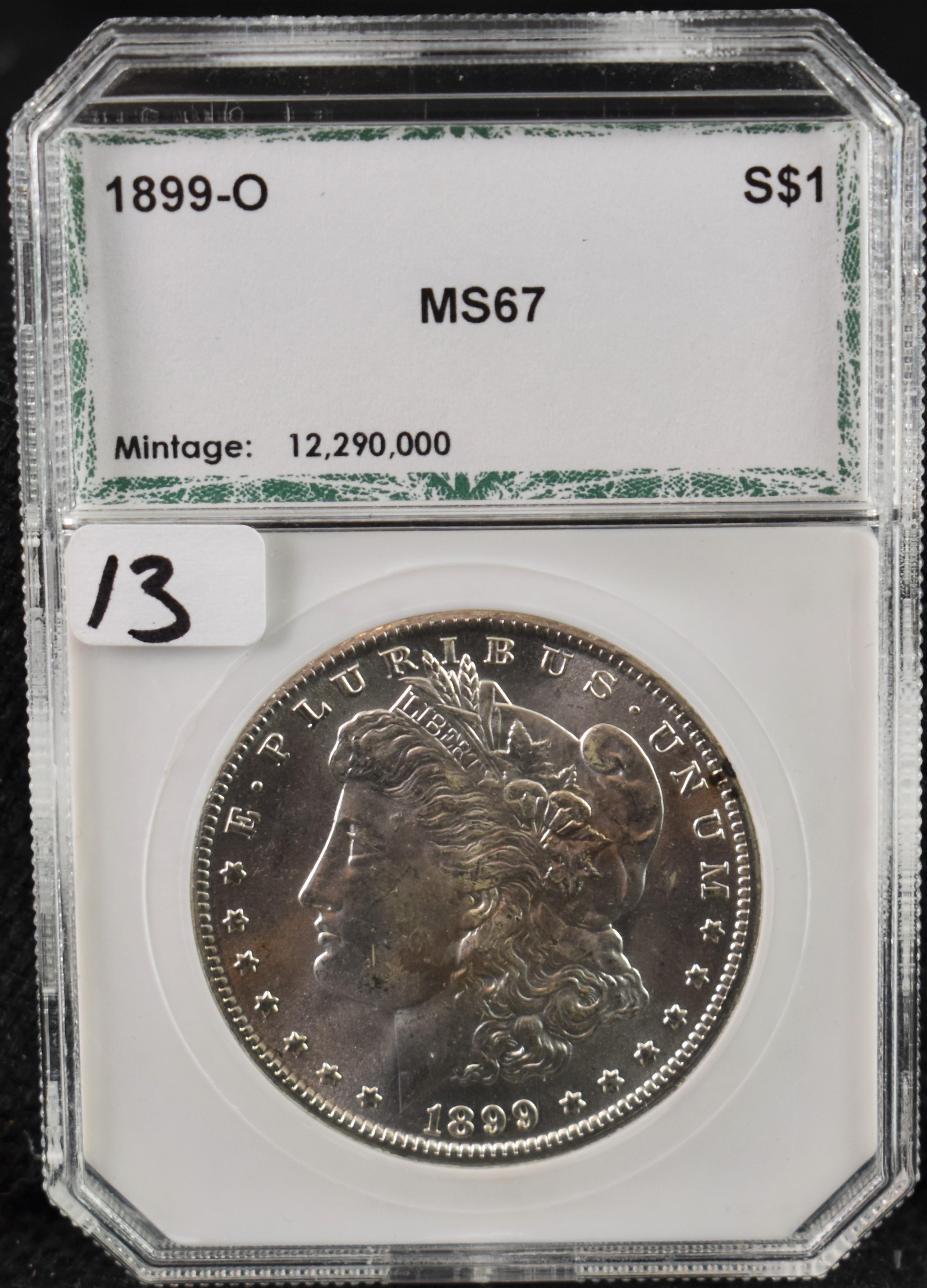 RARE 1899-0 MORGAN DOLLAR - PCI MS67