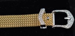 FABULOUS CYMA 18K TWO-TONE DIAMOND WRISTWATCH