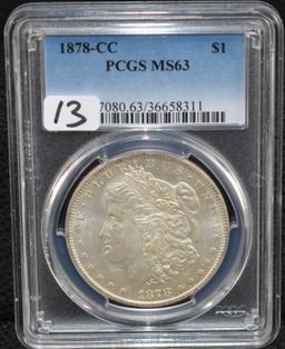 1878-CC MORGAN DOLLAR - PCGS MS63