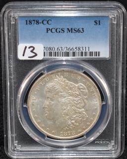 1878-CC MORGAN DOLLAR - PCGS MS63