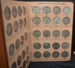 COMPLETE SET OF WALKING LIBERTY HALF DOLLARS