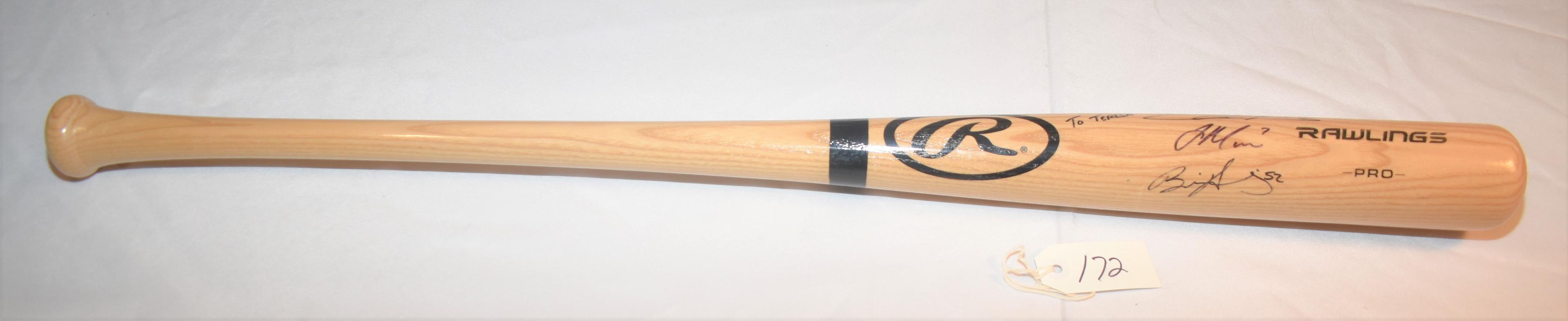 MINNESOTA TWINS AUTOGRAPHED RAWLINGS BAT