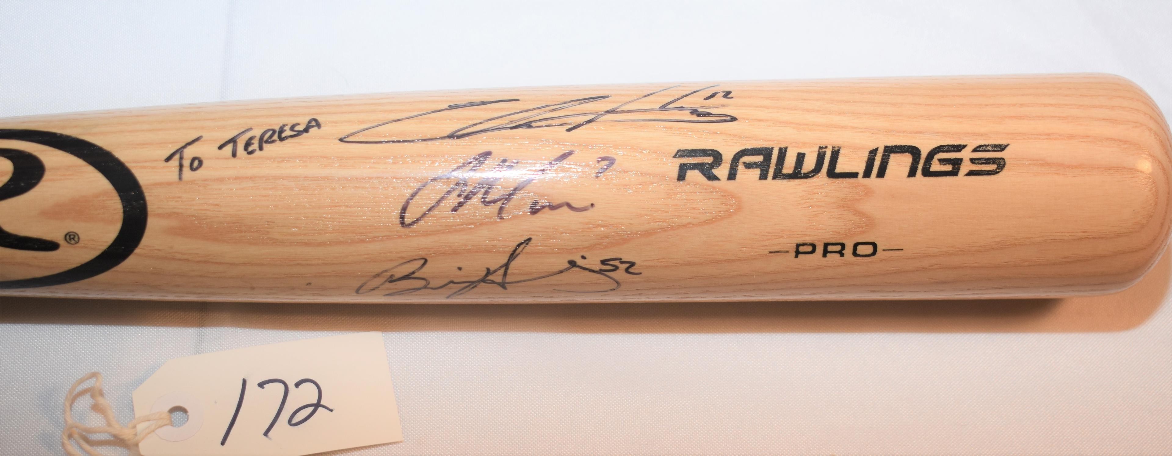 MINNESOTA TWINS AUTOGRAPHED RAWLINGS BAT