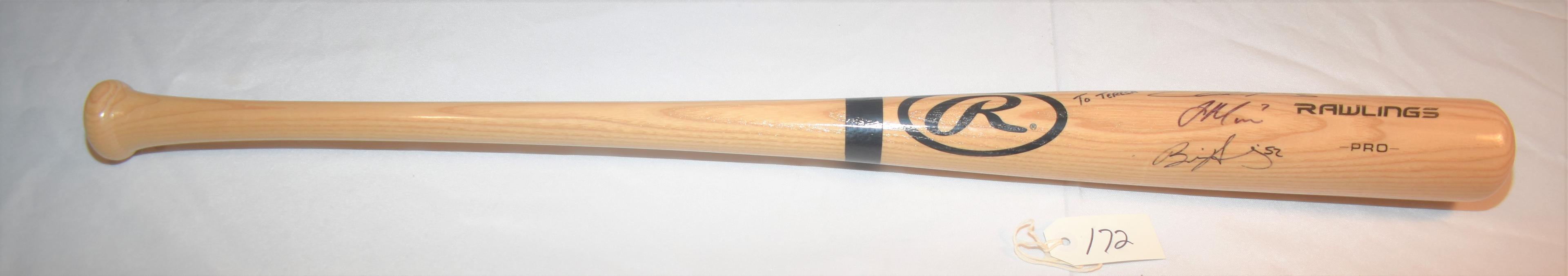 MINNESOTA TWINS AUTOGRAPHED RAWLINGS BAT