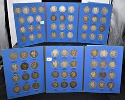 COMPLETE SET OF BARBER HALF DOLLARS