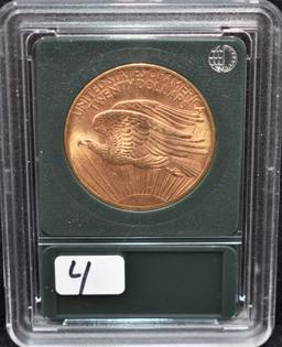 1908 XF/AU $20 SAINT GUADENS GOLD COIN