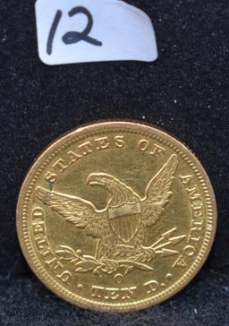 RARE 1847-0 $10 LIBERTY GOLD COIN