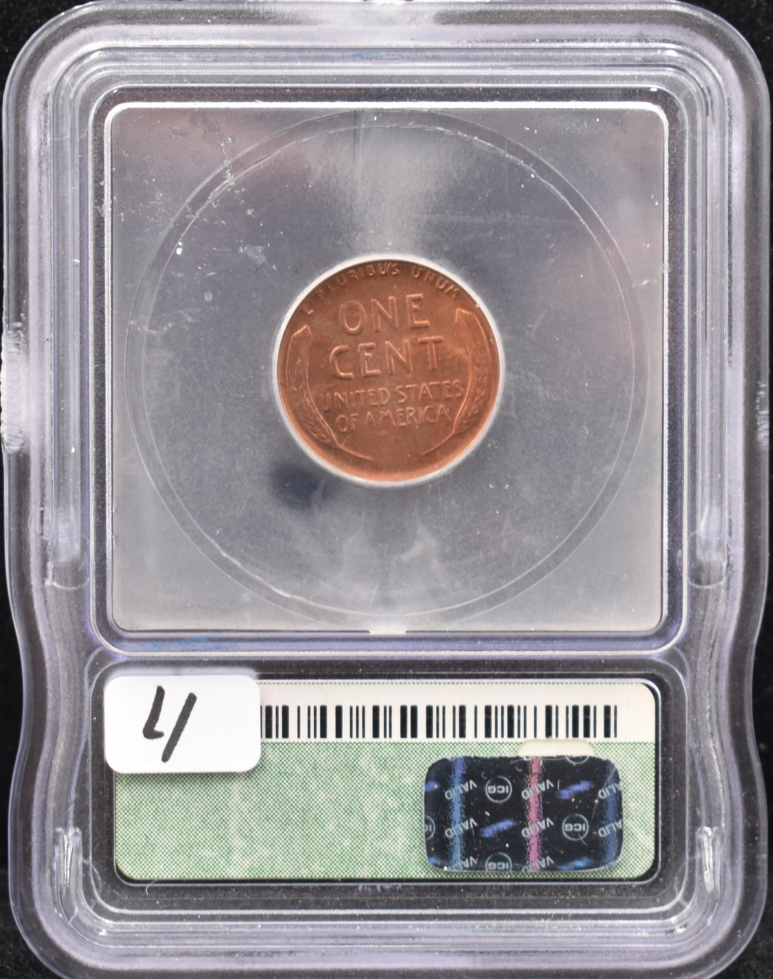1935-S LINCOLN WHEAT PENNY ICG MS66 RD