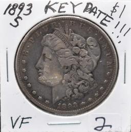 KEY DATE 1893-S MORGAN DOLLAR FROM SAFE DEPOSIT