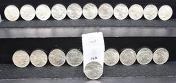 20 CHOICE GEM UNC MIXED DATE PEACE DOLLARS