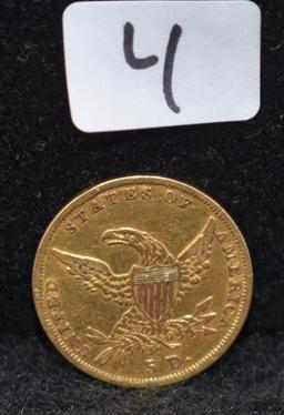 1836 $5 CLASSIC HEAD GOLD COIN FROM SAFE DEPOSIT