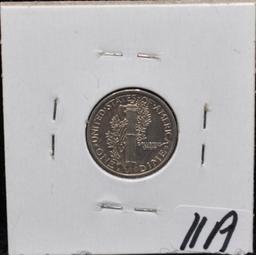 1921-D MERCURY DIME FROM SAFE'S