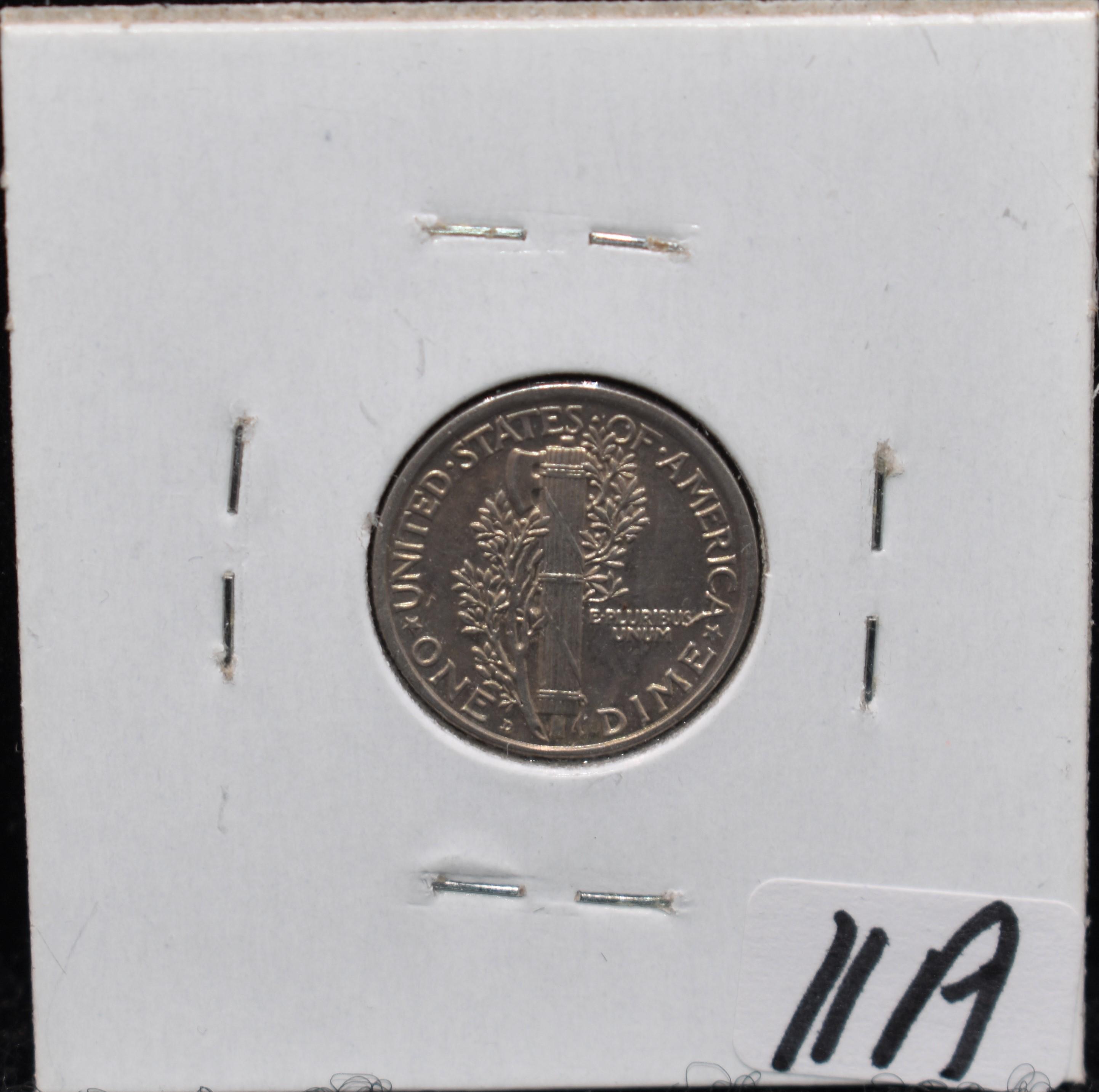 1921-D MERCURY DIME FROM SAFE'S