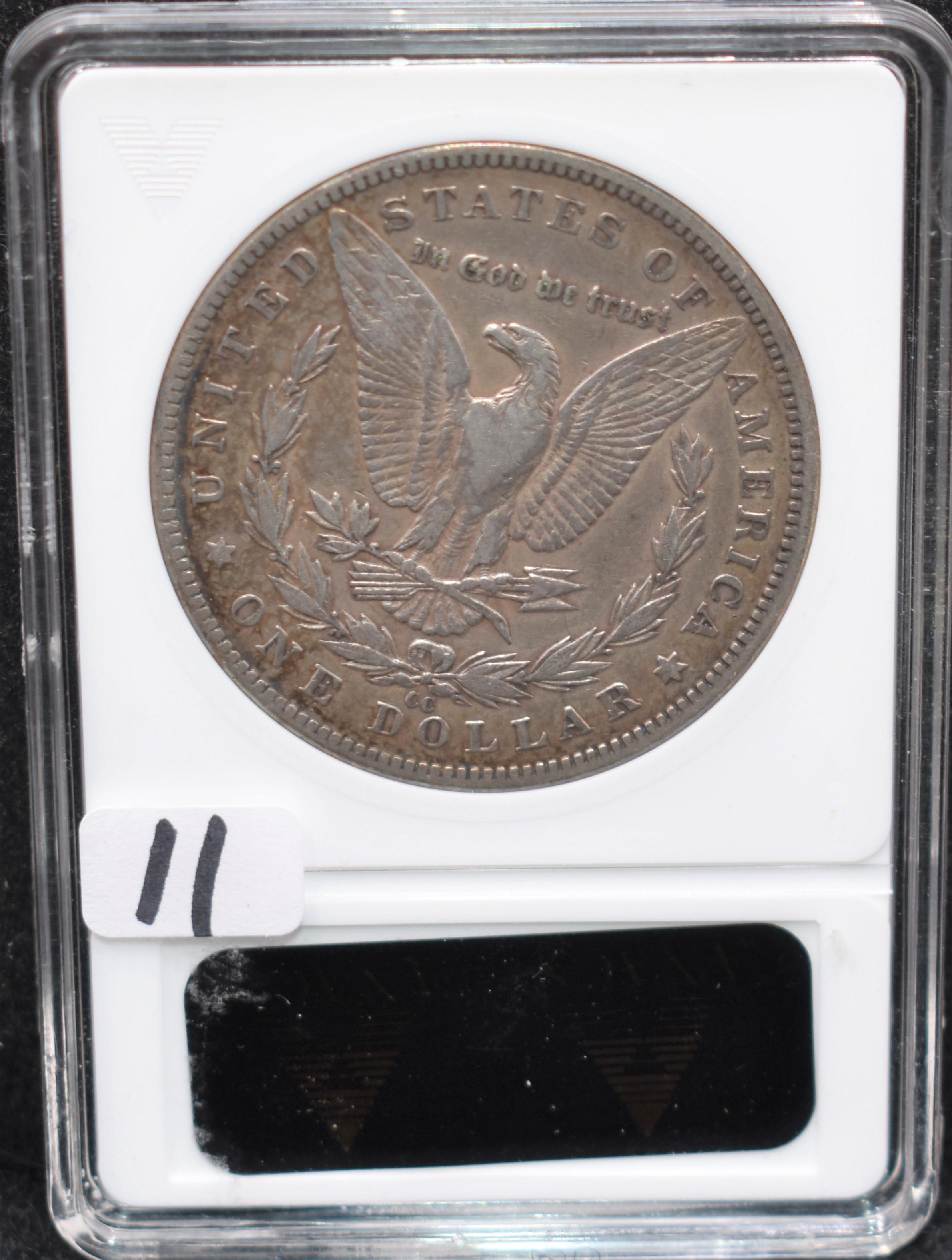 RARE KEY DATE 1889-CC MORGAN DOLLAR ANACS XF40