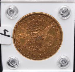 1874 $20 LIBERTY GOLD COIN FROM SAFE'S