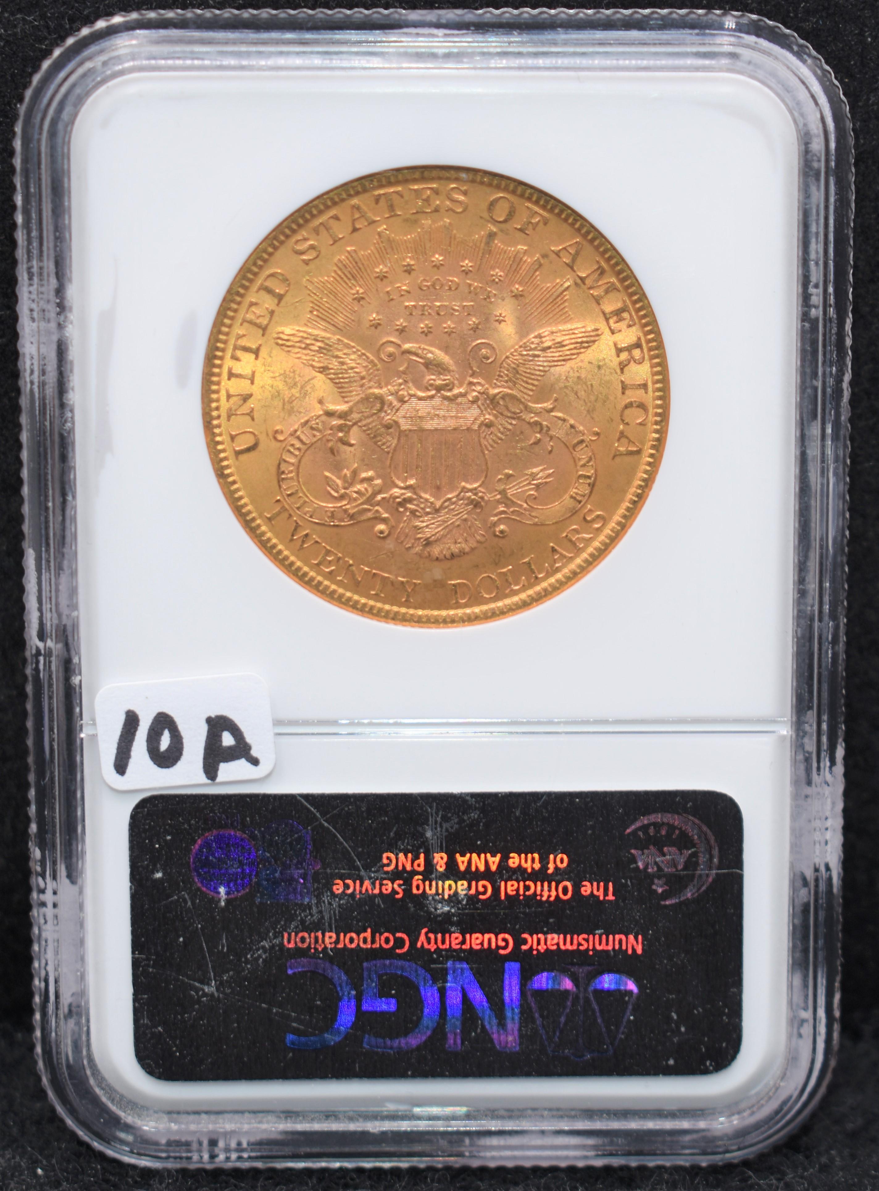 1895 $20 LIBERTY GOLD COIN - NGC MS63 FROM SAFES